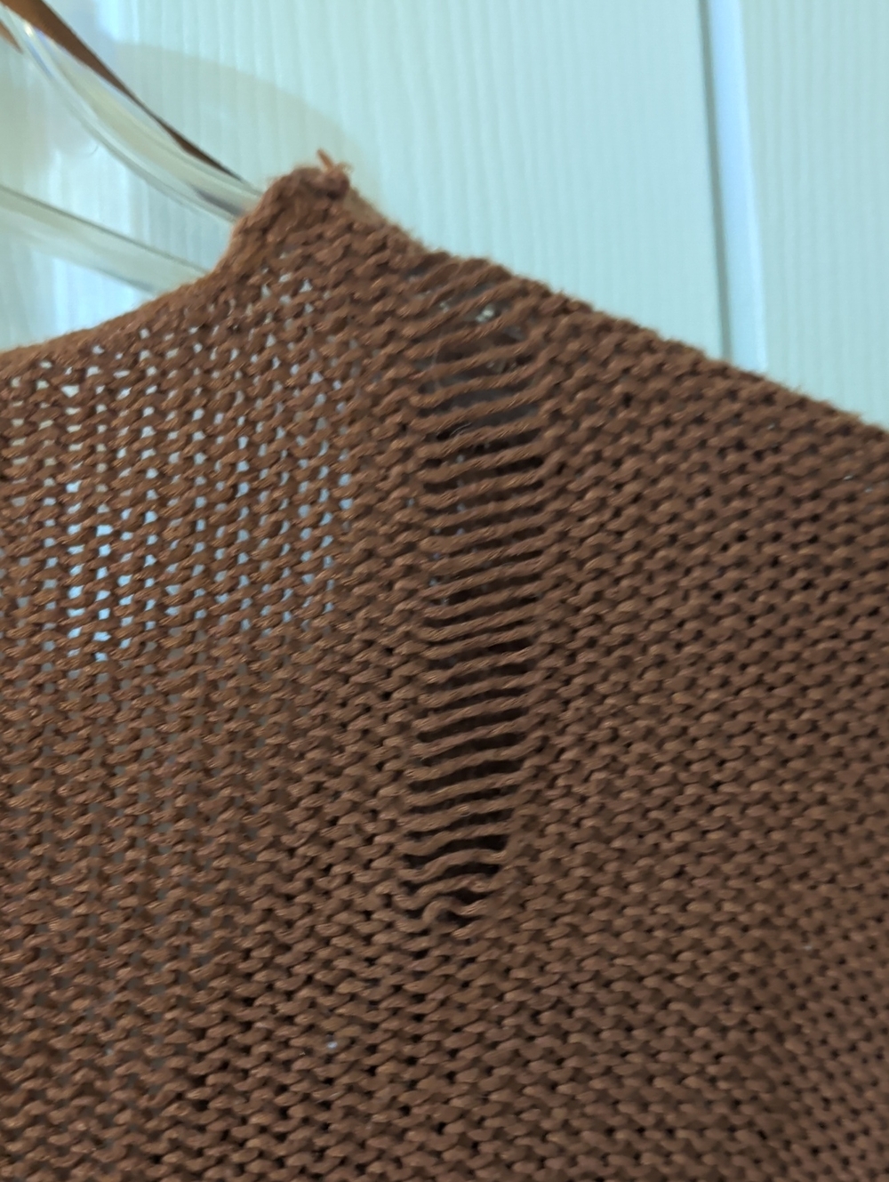Cake Rust-Brown V-Neck Knit Sweater - Picture 3 of 3